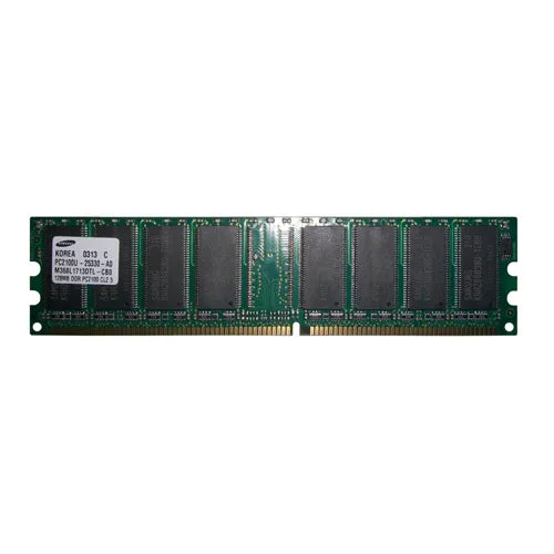 M368L1713DTL-CB0 Samsung 128MB DDR-266MHz PC2100 Non-ECC Unbuffered UDIMM CL2.5 2Rx8 2.5V 184-Pin Memory Module