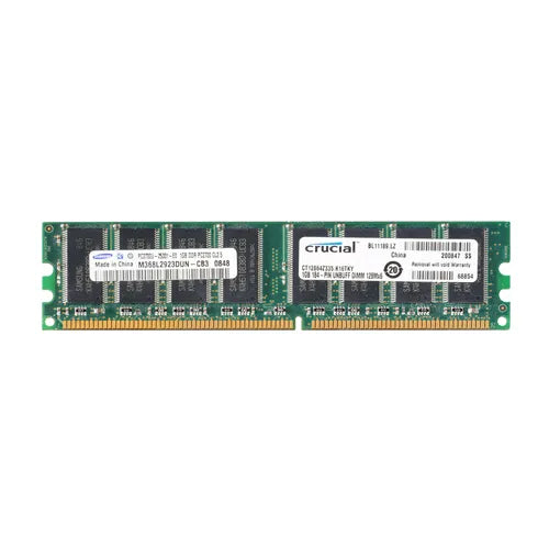 M368L2923DUN-CB3 Samsung 1GB DDR-333MHz PC2700 Non-ECC Unbuffered UDIMM CL2.5 2Rx8 2.5V 184-Pin Memory Module