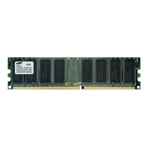 M368L3223DTL-CB0 Samsung 256MB DDR-266MHz PC2100 Non-ECC Unbuffered UDIMM CL2.5 1Rx8 2.5V 184-Pin Memory Module