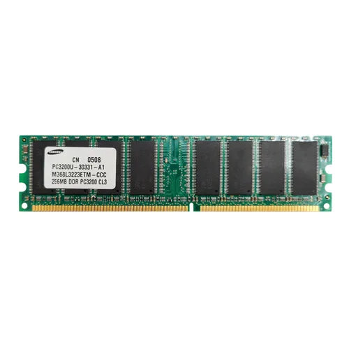 M368L3223ETM-CCC Samsung 256MB DDR-400MHz PC3200 Non-ECC Unbuffered UDIMM CL3 1Rx8 2.5V 184-Pin Memory Module