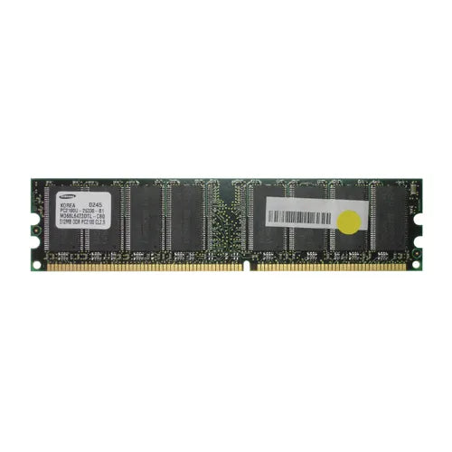 M368L6423DTL-CB0 Samsung 512MB DDR-266MHz PC2100 Non-ECC Unbuffered UDIMM CL2.5 2Rx8 2.5V 184-Pin Memory Module