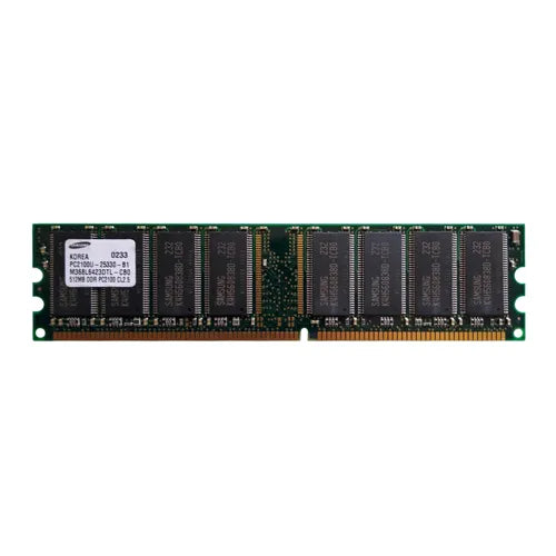 M368L6423DTL-CBO Samsung 512MB DDR-266MHz PC2100 Non-ECC Unbuffered UDIMM CL2.5 2Rx8 2.5V 184-Pin Memory Module