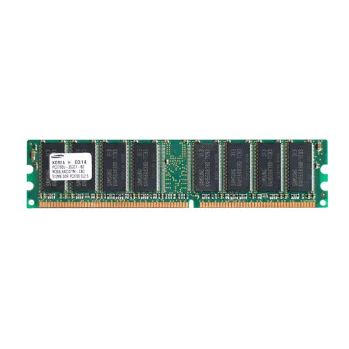 M368L6423DTM-CB3 Samsung 512MB DDR-333MHz PC2700 Non-ECC Unbuffered UDIMM CL2.5 2Rx8 2.5V 184-Pin Memory Module