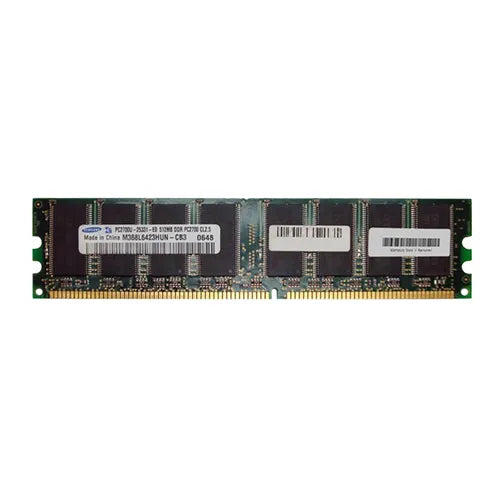 M368L6423HUN-CB3 Samsung 512MB DDR-333MHz PC2700 Non-ECC Unbuffered UDIMM CL2.5 2Rx8 2.5V 184-Pin Memory Module