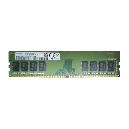 M378A5143EB2-CRC Samsung 4GB DDR4-2400MHz PC4-19200 Non-ECC Unbuffered UDIMM CL17 1Rx8 1.2V 288-Pin Memory Module