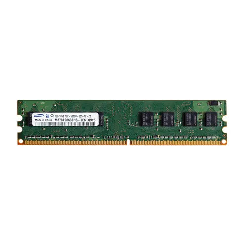 M378T2863EHS-CE6 Samsung 1GB DDR2-667MHz PC2-5300 Non-ECC Unbuffered UDIMM CL5 1Rx8 1.8V 240-Pin Memory Module