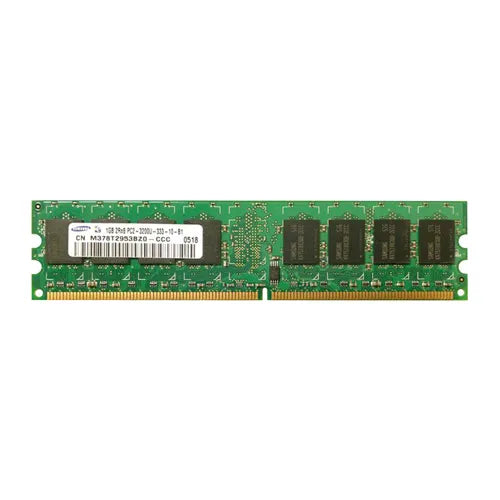 M378T2953BZ0-CCC Samsung 1GB DDR2-400MHz PC2-3200 Non-ECC Unbuffered UDIMM CL3 2Rx8 1.8V 240-Pin Memory Module
