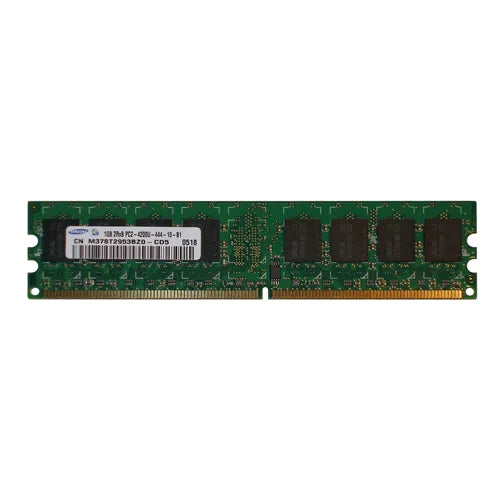 M378T2953BZ0-CD5 Samsung 1GB DDR2-533MHz PC2-4200 Non-ECC Unbuffered UDIMM CL4 2Rx8 1.8V 240-Pin Memory Module