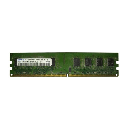 M378T2953GZ3-CF7 Samsung 1GB DDR2-800MHz PC2-6400 Non-ECC Unbuffered UDIMM CL6 2Rx8 1.8V 240-Pin Memory Module