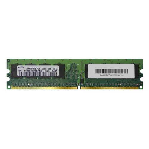 M378T3253FG0-CD5 Samsung 256MB DDR2-533MHz PC2-4200 Non-ECC Unbuffered UDIMM CL4 1Rx8 1.8V 240-Pin Memory Module