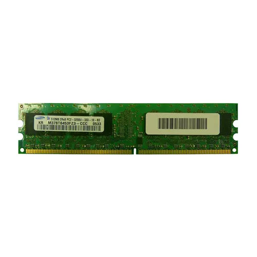 M378T6453FZ3-CCC Samsung 512MB DDR2-400MHz PC2-3200 Non-ECC Unbuffered UDIMM CL3 2Rx8 1.8V 240-Pin Memory Module