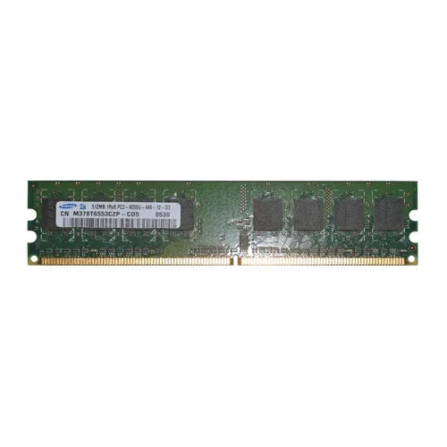 M378T6553CZP-CD5 Samsung 512MB DDR2-533MHz PC2-4200 Non-ECC Unbuffered UDIMM CL4 1Rx8 1.8V 240-Pin Memory Module