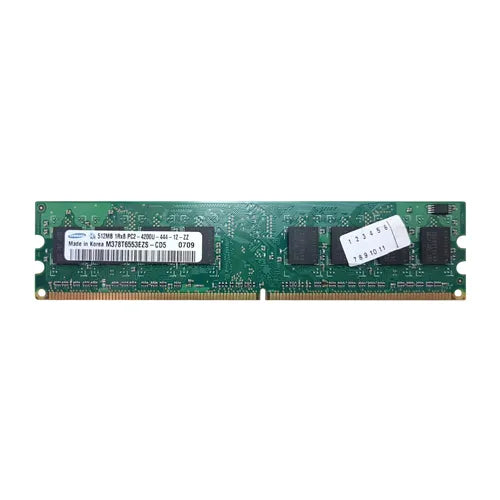 M378T6553EZS-CD5 Samsung 512MB DDR2-533MHz PC2-4200 Non-ECC Unbuffered UDIMM CL4 1Rx8 1.8V 240-Pin Memory Module