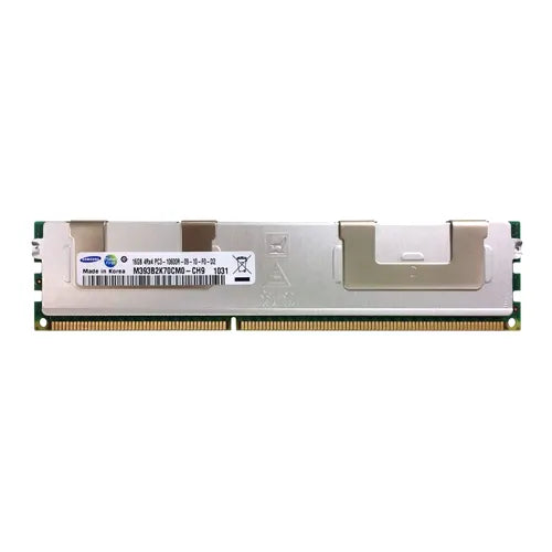 M393B2K70CM0-CH9 Samsung 16GB DDR3-1333MHz PC3-10600 ECC Registered RDIMM CL9 4Rx4 1.5V 240-Pin Memory Module
