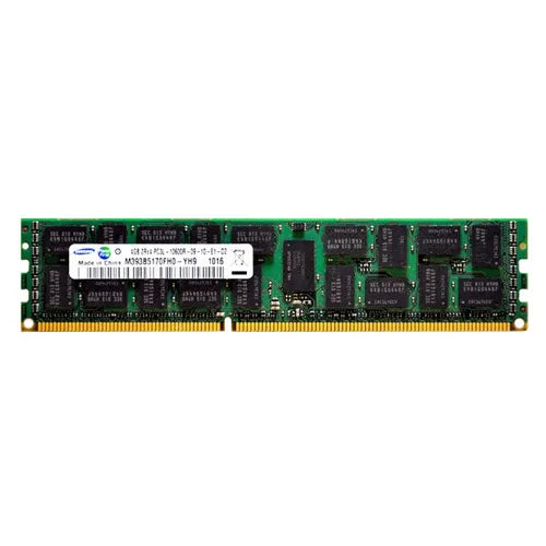 M393B5170FH0-YH9 Samsung 4GB DDR3-1333MHz PC3-10600 ECC Registered RDIMM CL9 2Rx4 1.35V 240-Pin Memory Module
