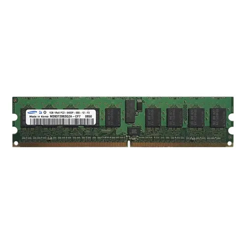 M393T2863QZA-CF7 Samsung 1GB DDR2-800MHz PC2-6400 ECC Registered RDIMM CL6 2Rx8 1.8V 240-Pin Memory Module