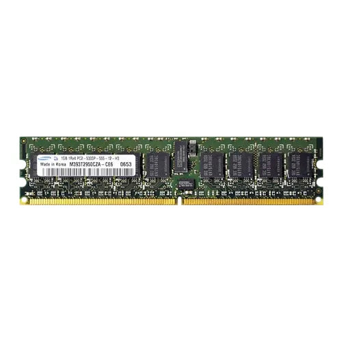 M393T2950CZA-CE6 Samsung 1GB DDR2-667MHz PC2-5300 ECC Registered RDIMM CL5 1Rx4 1.8V 240-Pin Memory Module