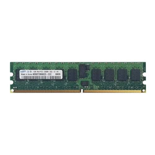 M393T2950EZ3-CCC Samsung 1GB DDR2-400MHz PC2-3200 ECC Registered RDIMM CL3 1Rx4 1.8V 240-Pin Memory Module