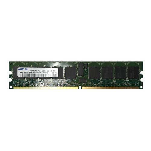 M393T6453FZ0-CCC Samsung 512MB DDR2-400MHz PC2-3200 ECC Registered RDIMM CL3 2Rx8 1.8V 240-Pin Memory Module