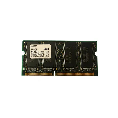 M464S1724DTS-L7A - Samsung 128MB 133MHz PC133 non-ECC Unbuffered CL3 144-Pin SoDimm Memory Module