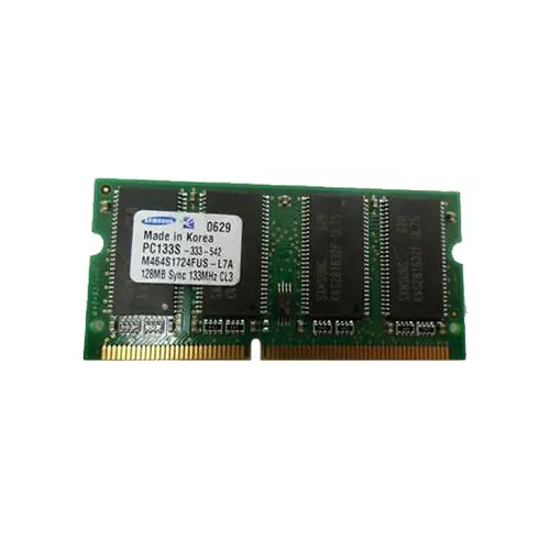 M464S1724FUS-L7A - Samsung 128MB 133MHz PC133 non-ECC Unbuffered CL3 144-Pin SDRAM SoDimm Memory Module