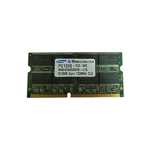 M464S6453HV0-L7A - Samsung 512MB 133MHz PC133 non-ECC Unbuffered CL3 144-Pin SoDimm Memory Module