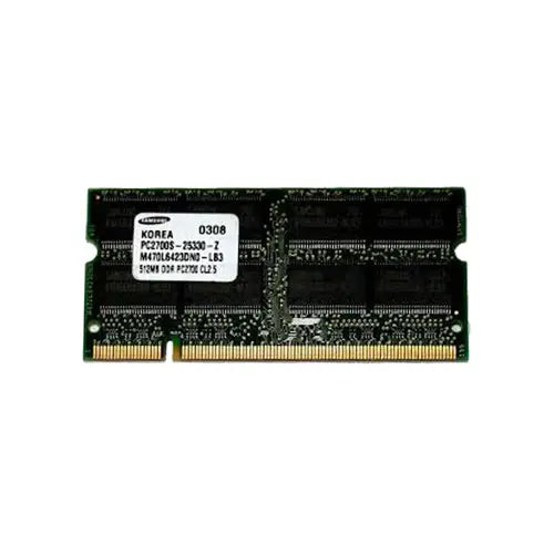 M470L6423DN0-LB3 - Samsung 512MB DDR-266MHz PC2100 non-ECC Unbuffered CL2.5 200-Pin SoDimm Memory Module