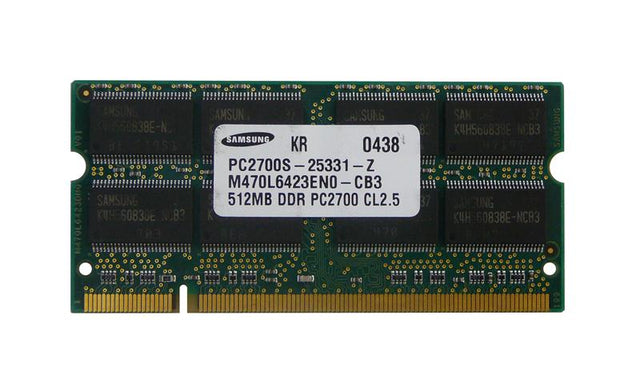 3DDLA15834883 3D Memory 512MB PC2700 DDR-333MHz non-ECC 200-Pin SoDimm Memory Module for Latitude C840 P/N (compatible with A15834883, KTA-PBG4333/512, KTA-PBG4333/512-G, KTD-INSP5150/512, KFJ-FPC101/512)