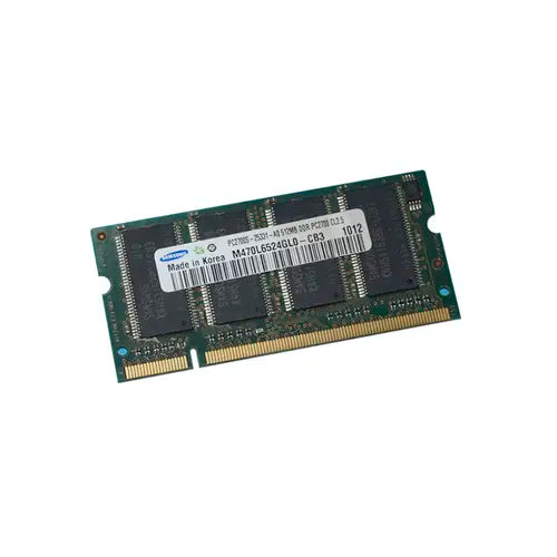 M470L6524GL0-CB3 - Samsung 512MB DDR-333MHz PC2700 non-ECC Unbuffered CL2.5 200-Pin SoDimm Memory Module