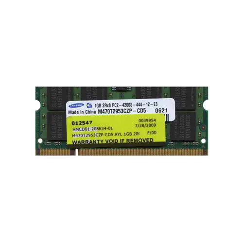 M470T2953CZP-CD5 - Samsung 1GB DDR2-533MHz PC2-4200 non-ECC Unbuffered CL4 200-Pin SoDimm Dual Rank Memory Module
