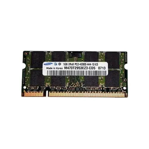 M470T2953EZ3-CD5 - Samsung 1GB DDR2-533MHz PC2-4200 non-ECC Unbuffered CL4 200-Pin SoDimm Dual Rank Memory Module