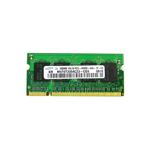 M470T3354CZ3-CD5 - Samsung 256MB DDR2-533MHz PC2-4200 Non-ECC Unbuffered CL4 200-Pin SODIMM 1.8V Single Rank Memory