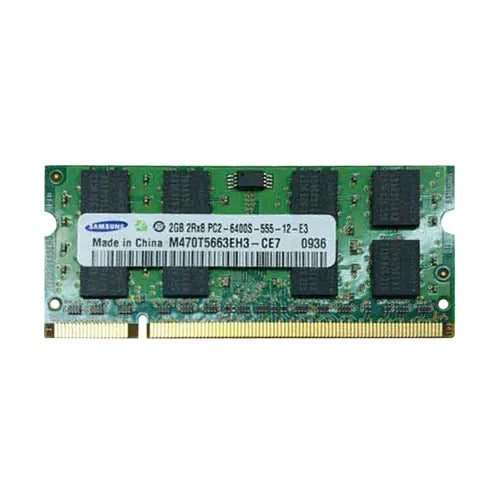 M470T5663EH3-CE7 Samsung 2GB DDR2-800MHz PC2-6400 Non-ECC Unbuffered SODIMM CL6 2Rx8 1.8V 200-Pin Memory Module