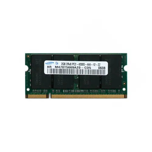 M470T5669AZ0-CD5 - Samsung 2GB DDR2-533MHz PC2-4200 non-ECC Unbuffered CL4 200-Pin SoDimm Memory Module