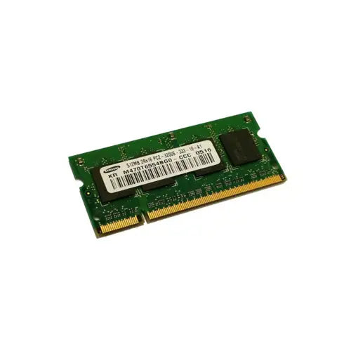 M470T6554BG0-CCC - Samsung 512MB DDR2-400MHz PC2-3200 non-ECC Unbuffered CL3 200-Pin SoDimm Memory Module