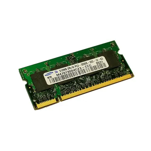 M470T6554CZ3-CCC - Samsung 512MB DDR2-400MHz PC2-3200 non-ECC Unbuffered CL3 200-Pin SoDimm Memory Module