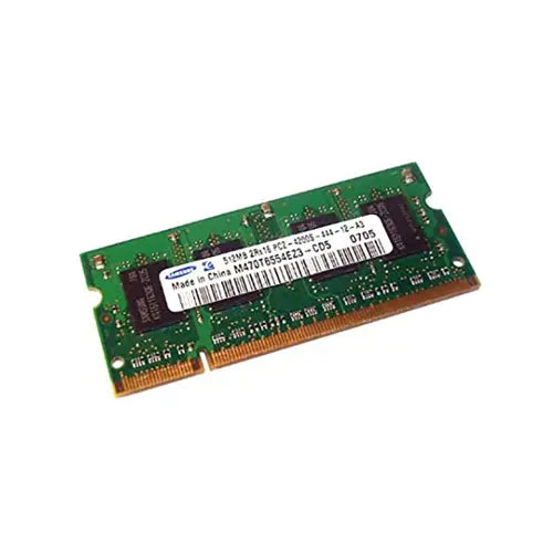 M470T6554EZ3-CD5 - Samsung 512MB DDR2-533MHz PC2-4200 non-ECC Unbuffered CL4 200-Pin SoDimm Dual Rank Memory Module