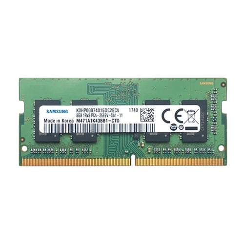 M471A1K43BB1-CTD Samsung 8GB DDR4-2666MHz PC4-21300 Non-ECC Unbuffered SODIMM CL19 1Rx8 1.2V 260-Pin Memory Module