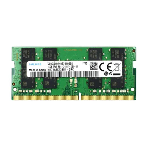 M471A2K43BB1-CRC Samsung 16GB DDR4-2400MHz PC4-19200 Non-ECC Unbuffered SODIMM CL17 2Rx8 1.2V 260-Pin Memory Module