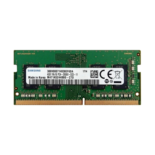 M471A5244BB0-CTD Samsung 4GB DDR4-2666MHz PC4-21300 Non-ECC Unbuffered SODIMM CL19 1Rx16 1.2V 260-Pin Memory Module