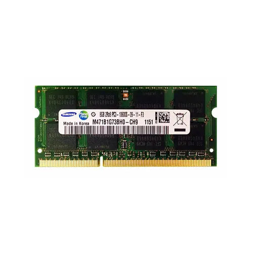 M471B1G73BH0-CH9 - Samsung 8GB DDR3-1333MHz PC3-10600 non-ECC Unbuffered CL9 204-Pin SoDimm Dual Rank Memory Module