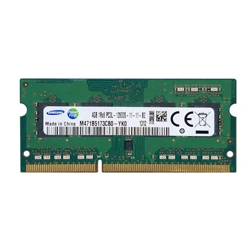 M471B5173CB0-YK0 Samsung 4GB DDR3-1600MHz PC3-12800 Non-ECC Unbuffered SODIMM CL11 1Rx8 1.35V 204-Pin Memory Module