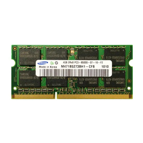 M471B5273BH1-CF8 Samsung 4GB DDR3-1066MHz PC3-8500 Non-ECC Unbuffered SODIMM CL7 2Rx8 1.5V 204-Pin Memory Module