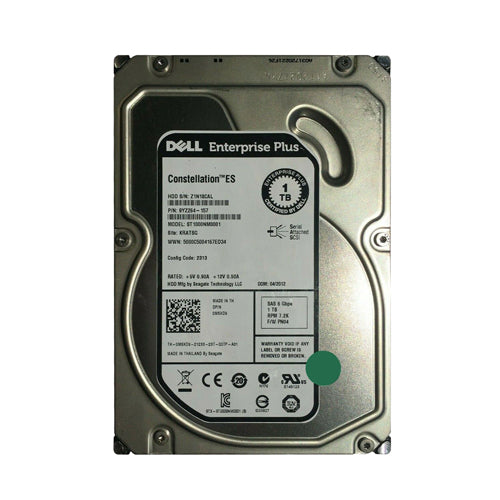 M5XD9 Dell 1TB 7200RPM SAS 6Gb/s 64MB Cache 3.5-Inch Hard Drive
