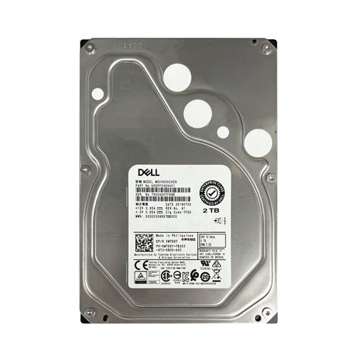 M7D8Y Dell 2TB 7200RPM SAS 12Gb/s Hot-Swappable 64MB Cache (512n) 3.5-Inch Hard Drive for PowerEdge Servers