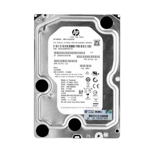 MB1000GCEEK HP 1TB 7200RPM Midline SATA 6Gb/s 3.5-Inch Hard Drive