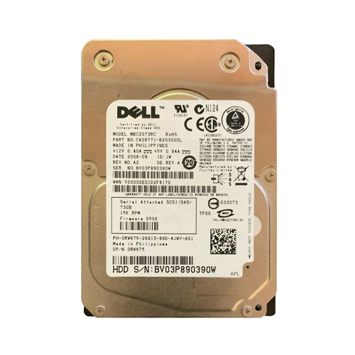 MBC2073RC Fujitsu 73GB 15000RPM SAS 3Gb/s Hot-Swappable 16MB Cache 2.5-Inch Hard Drive with Tray