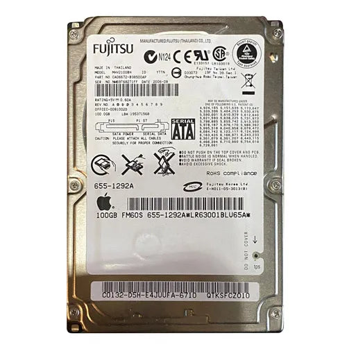 MHV2100BH Fujitsu 100GB 5400RPM SATA 3Gb/s 8MB Cache 2.5-Inch Hard Drive