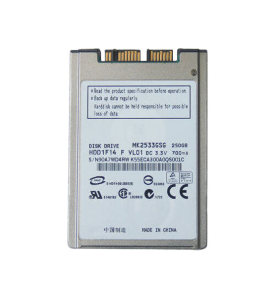 250GB 5400RPM Micro SATA 16MB Cache 1.8-Inch Hard Drive
