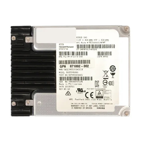 MO000800JWFWP HP 800GB Multi-Level Cell SAS 12Gb/s Mixed Use 3.5-Inch Hybrid Solid State Drive for ProLiant Servers